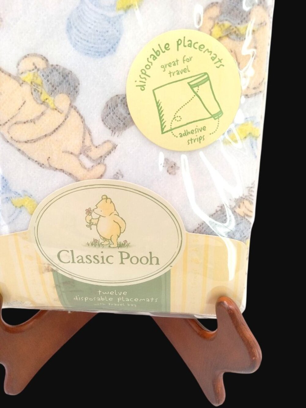 Vintage Winnie Pooh Disposable Placemats 2004 Classic HoneyPot Place Mats Travel - Picture 2 of 7